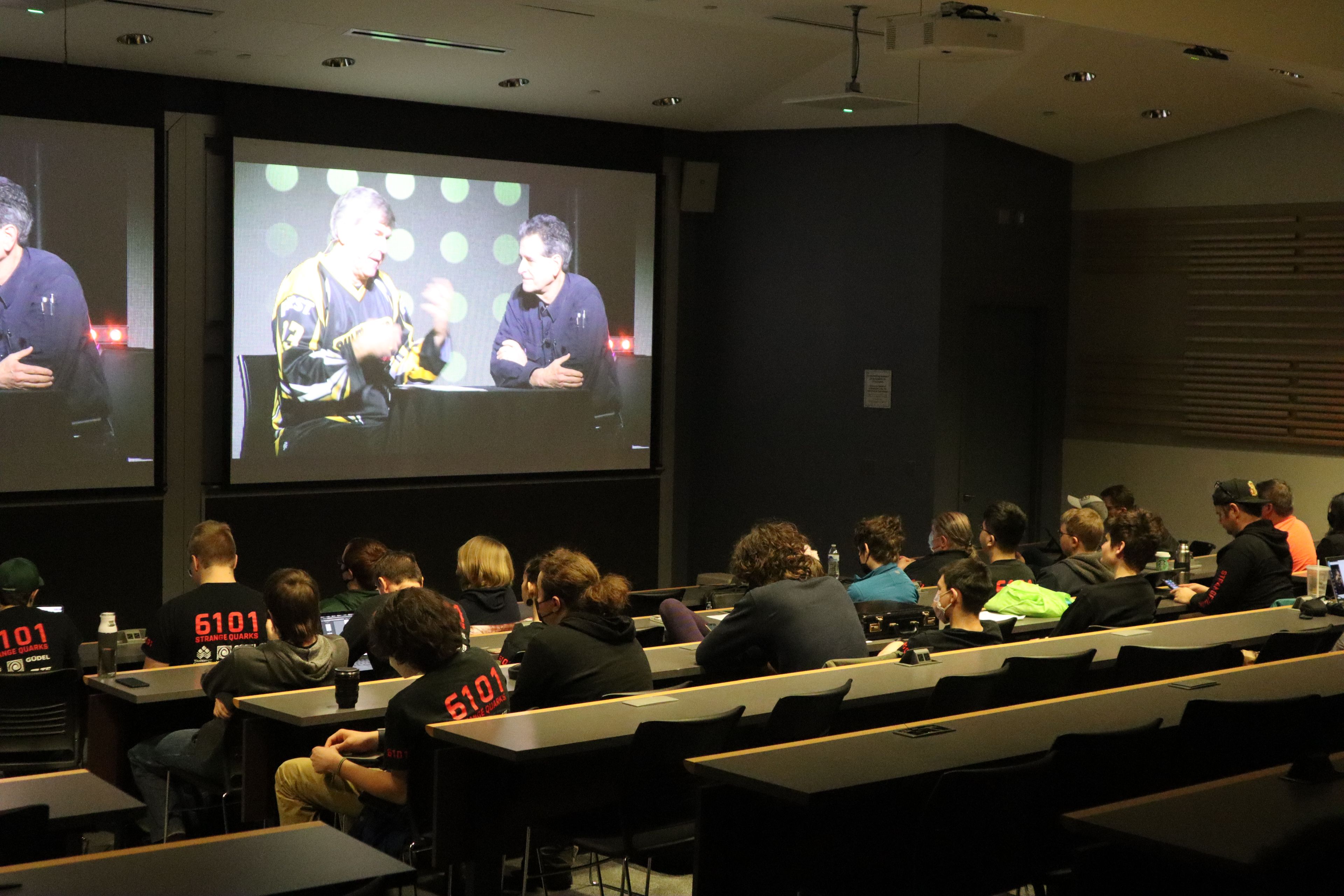 Watching the FIRST broadcast during FRC kickoff